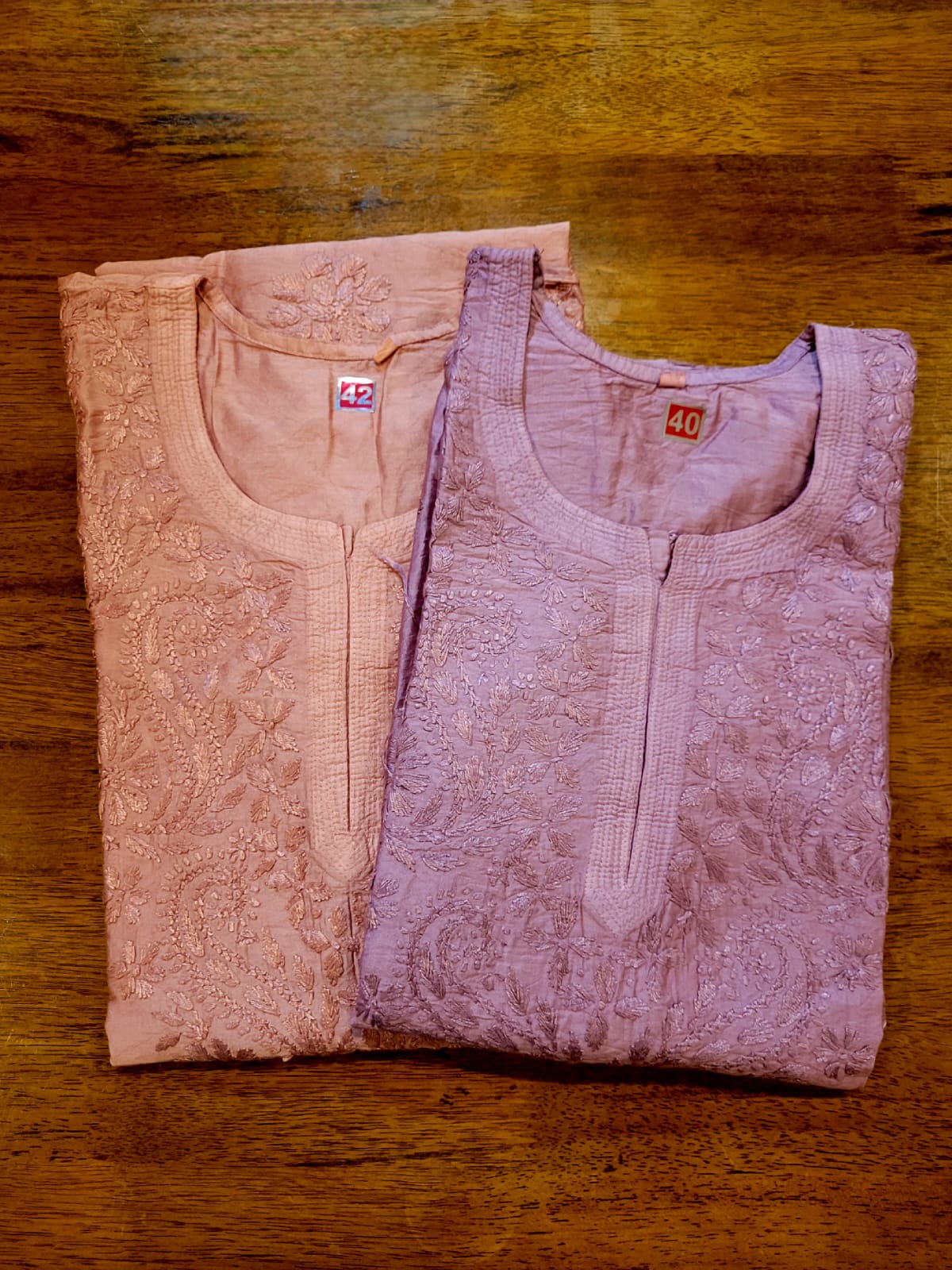 Premium Chanderi Chikankari Kurta