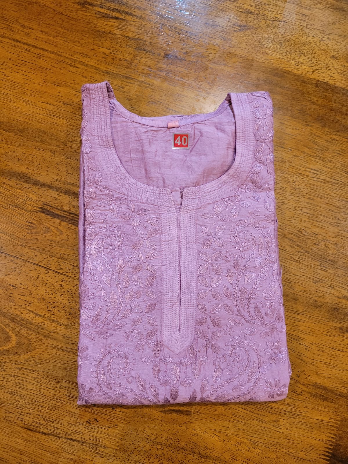 Premium Chanderi Chikankari Kurta