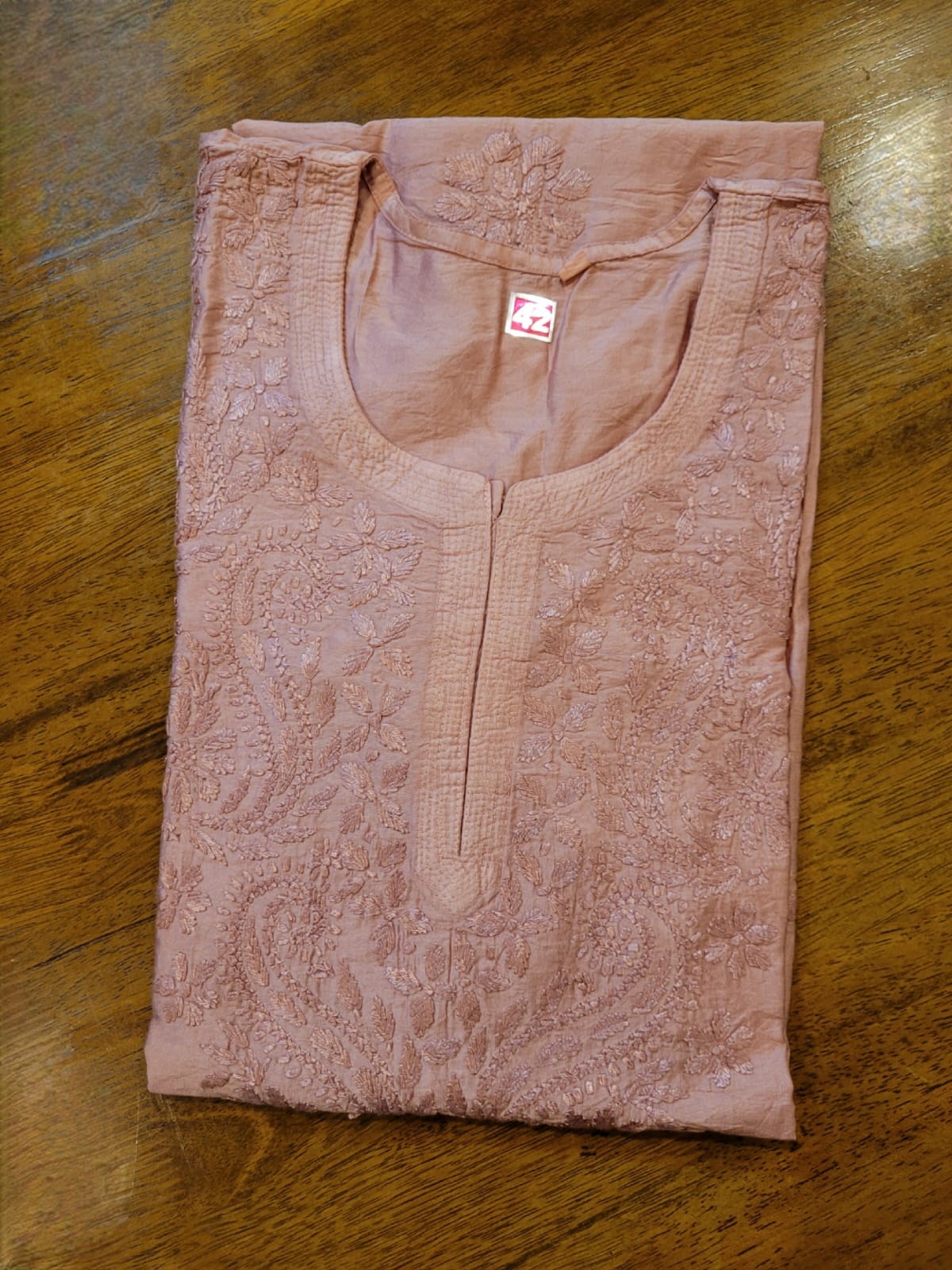 Premium Chanderi Chikankari Kurta