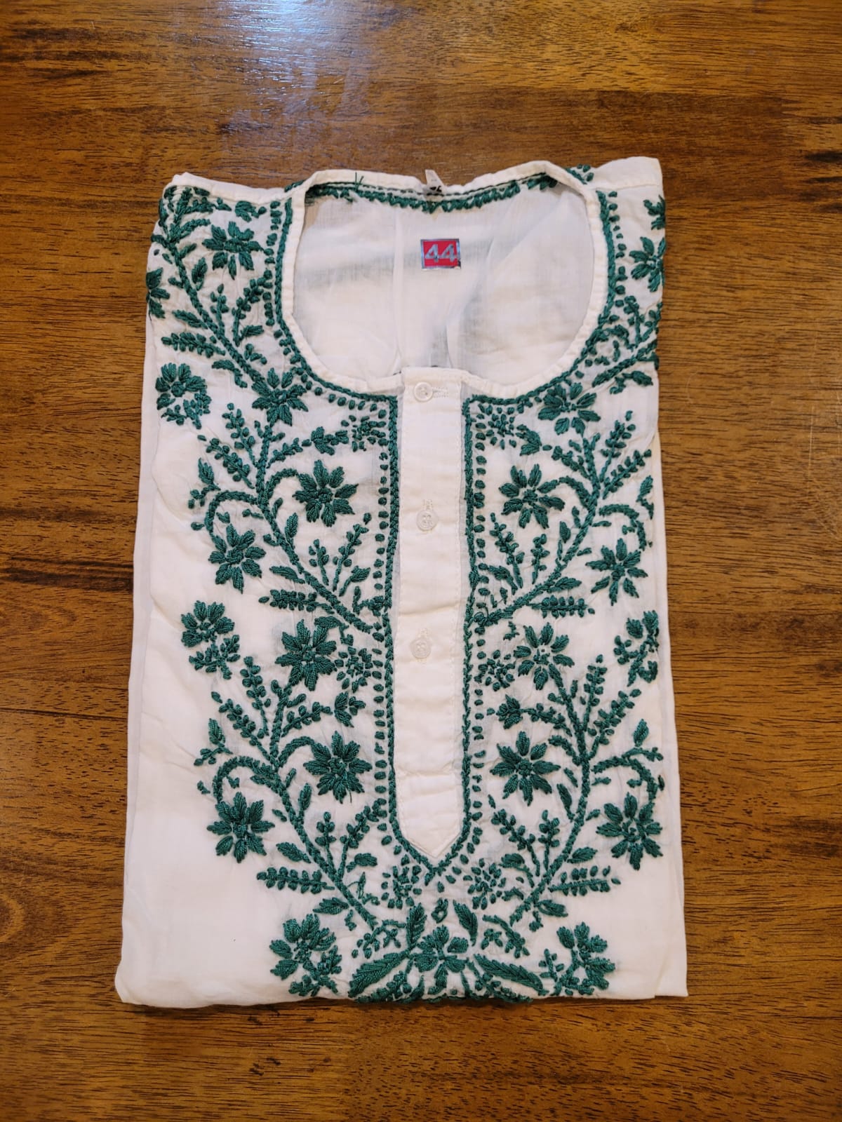 Premium Chikankari Cotton short Kurta