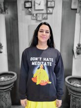Black Sweatshirt with Acharya Pratishtha ji's Image and message